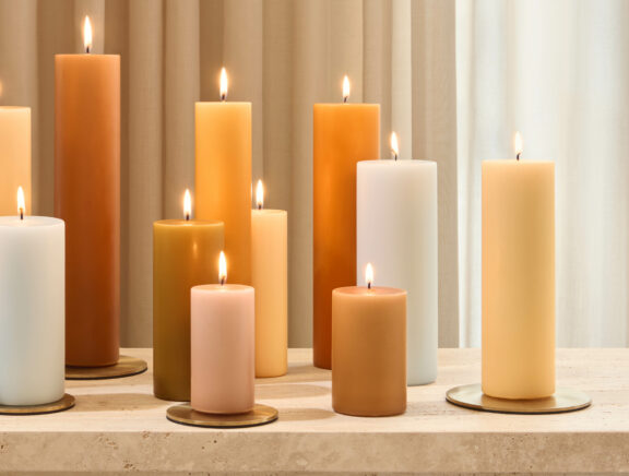 Classic candle plates 9cm