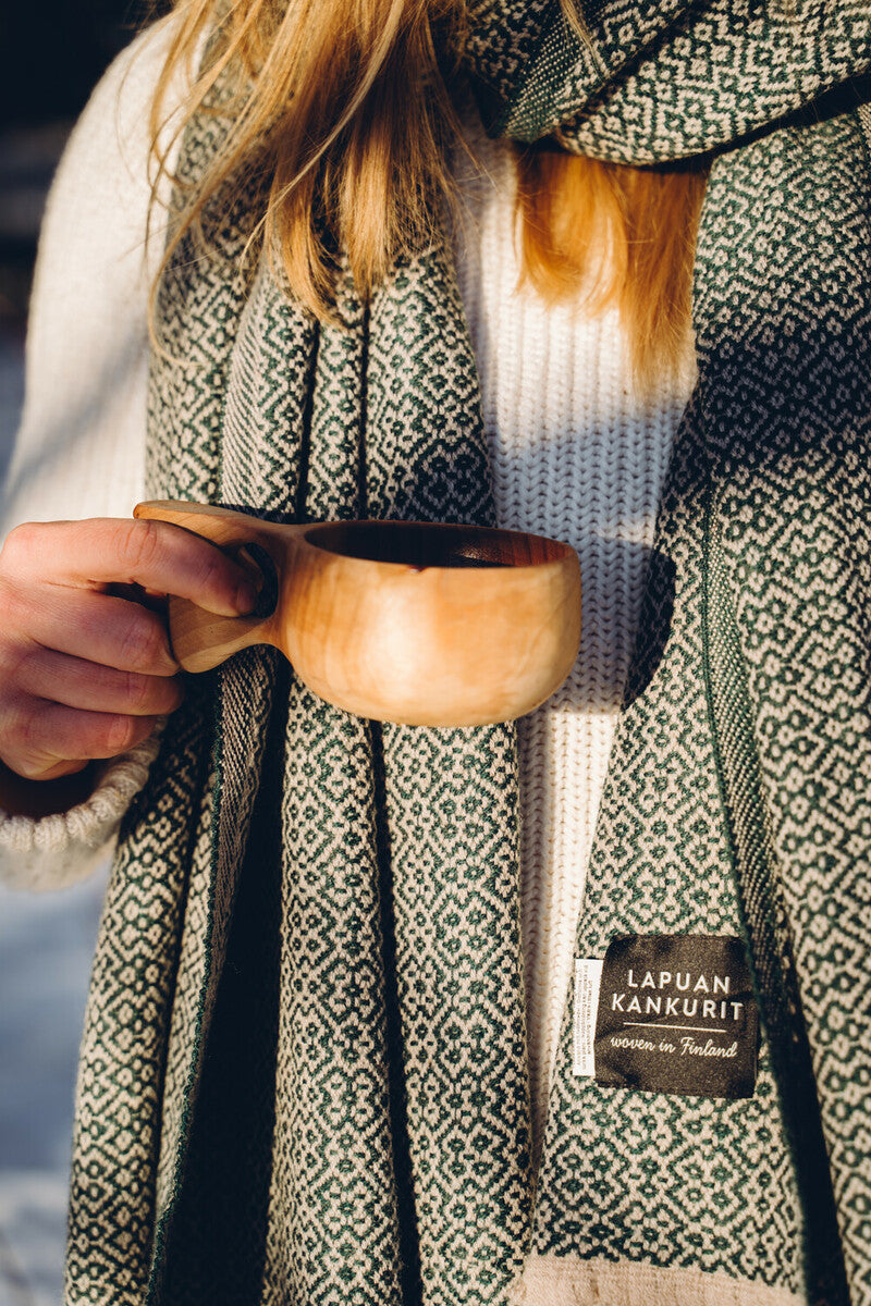 KOLI scarf 60x220cm +fr 1/black-beige