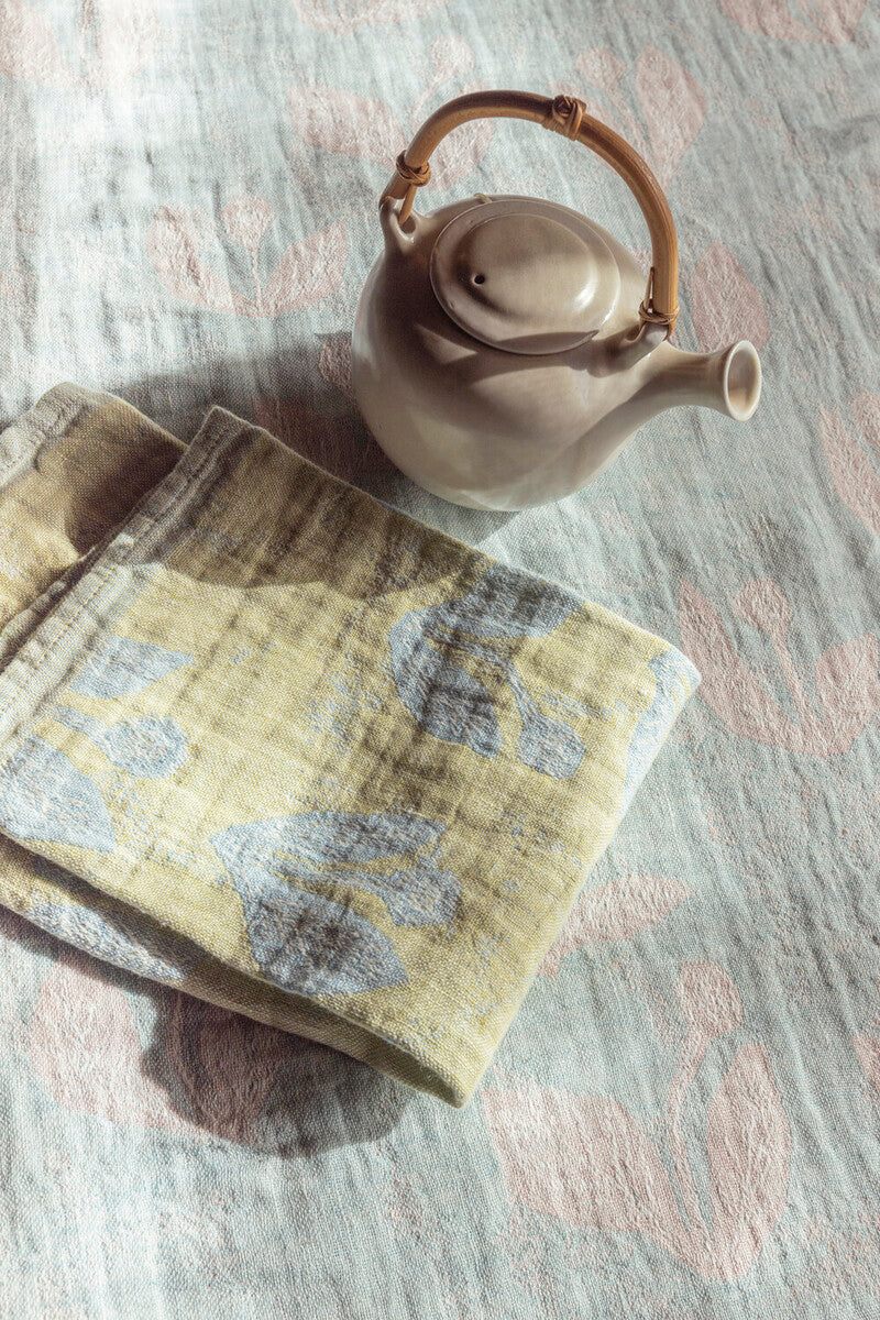 KESÄKUKKA towel/napkin 46x46cm 1/lime-light blue