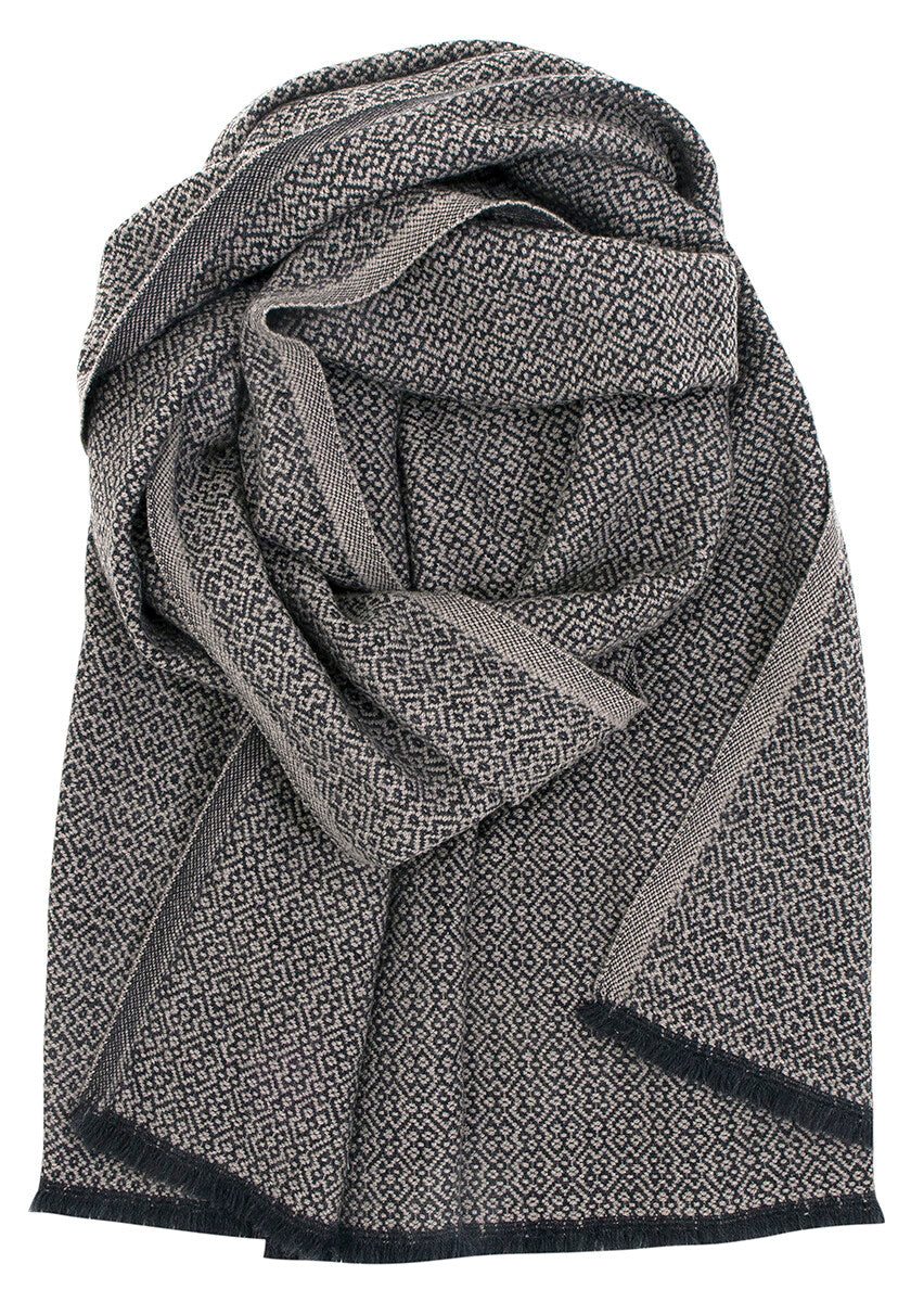 KOLI scarf 60x220cm +fr 1/black-beige
