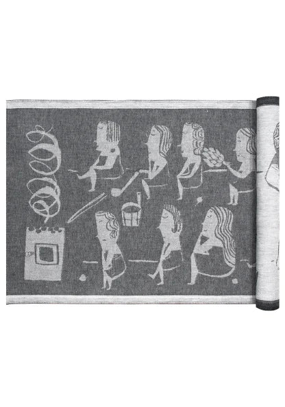 NAISTEN SAUNA sauna cover 46x150cm 11/white-black