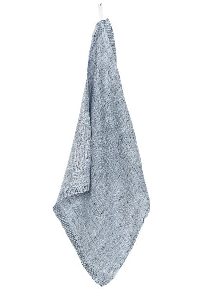 NYYTTI towel 38x38cm 65/white-blueberry