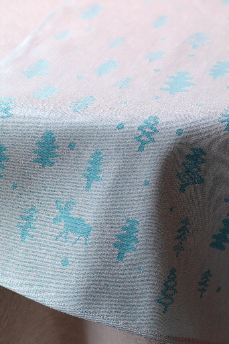 PORO towel 46x70cm  5/white-light blue