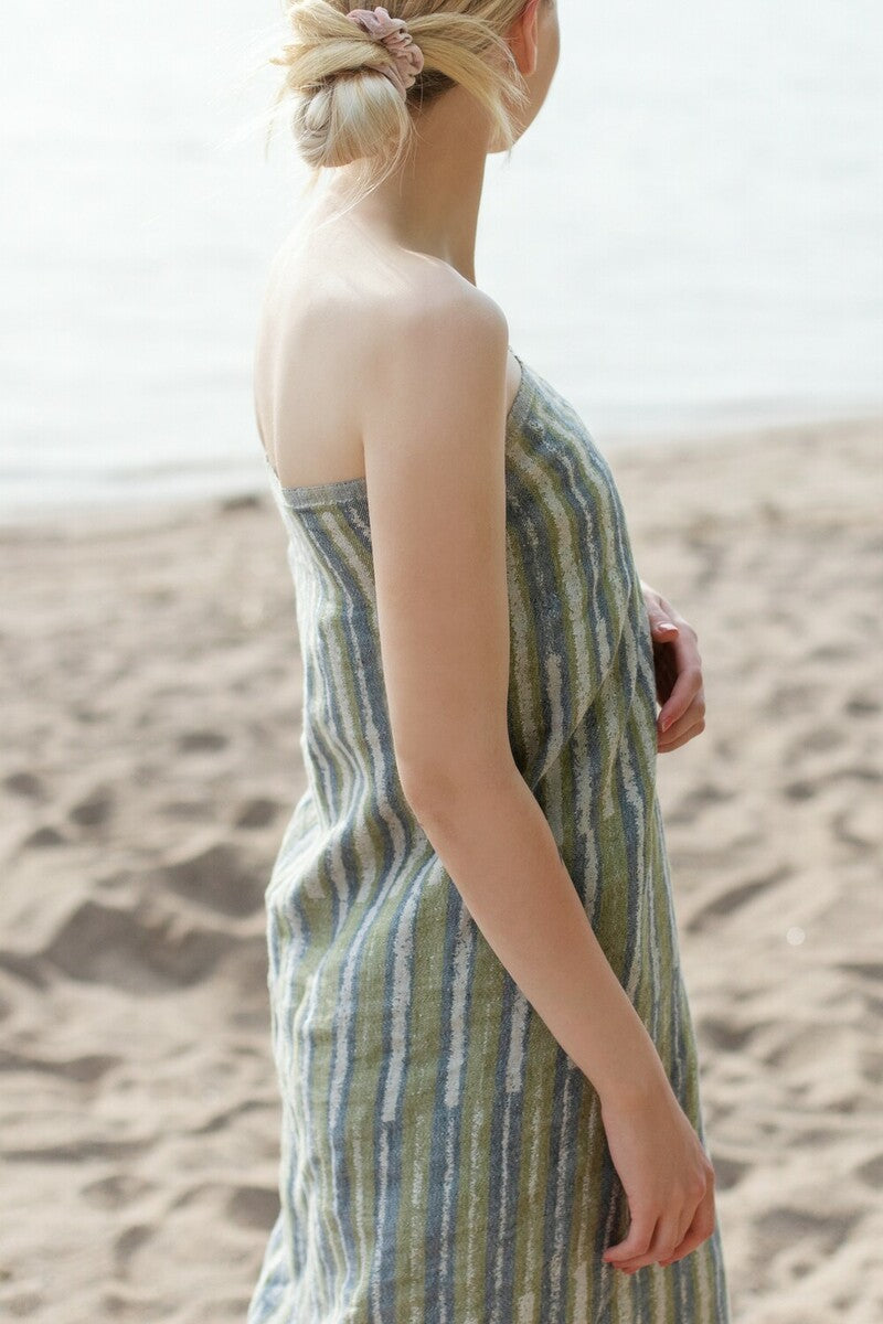 TAITO towel 95x150cm 5/linen-blue-brown