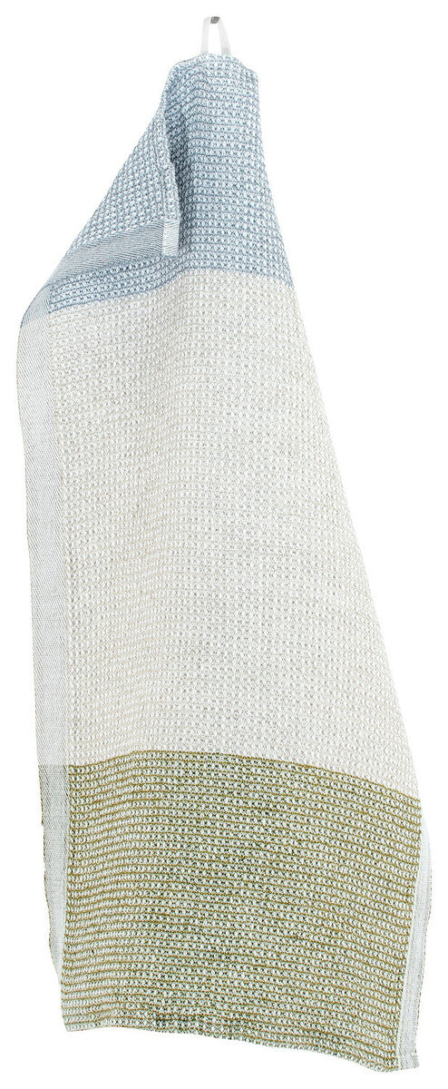 TERVA towel 32x50cm 73/white-multi-olive *