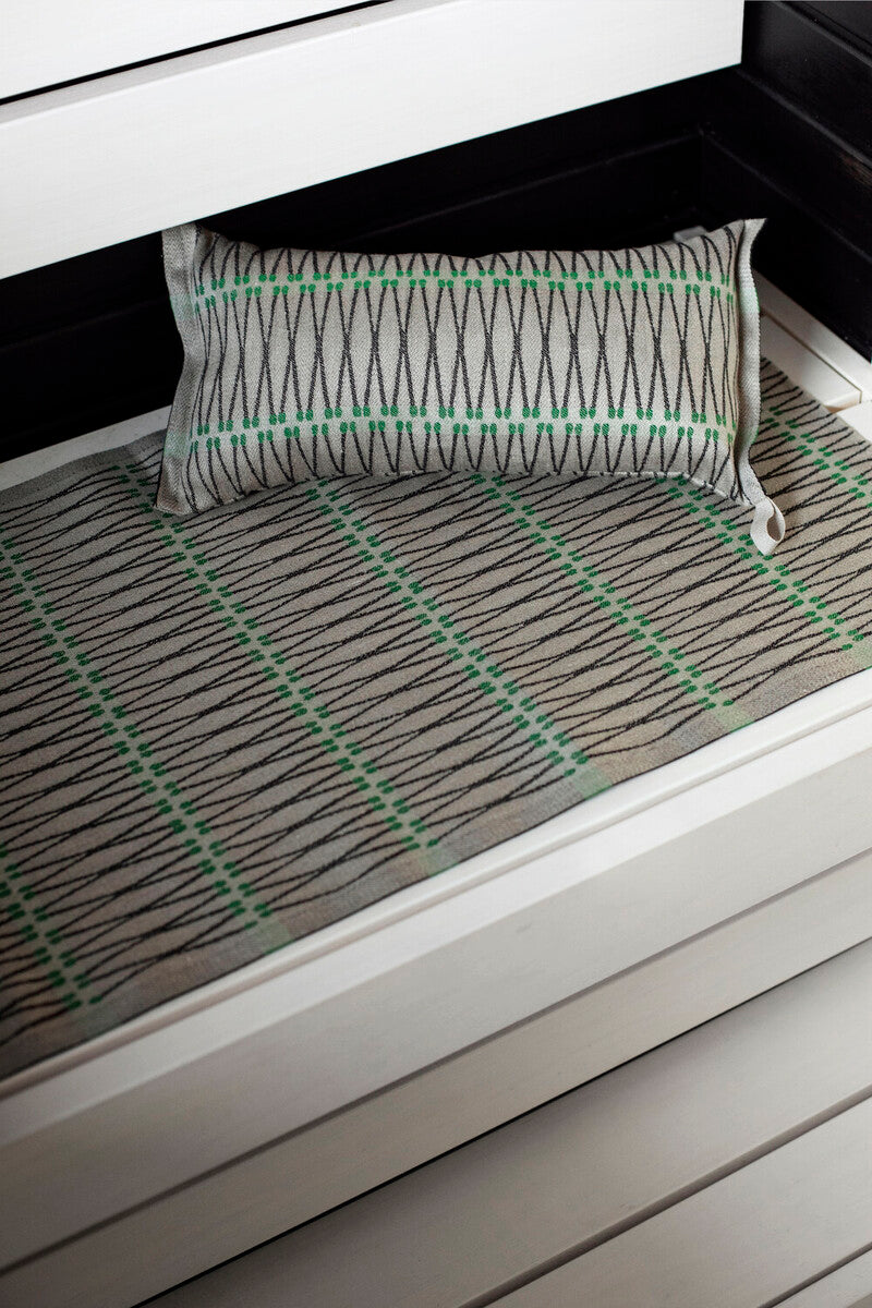 TULITIKKU sauna cover 46x60cm 34/linen-black-green