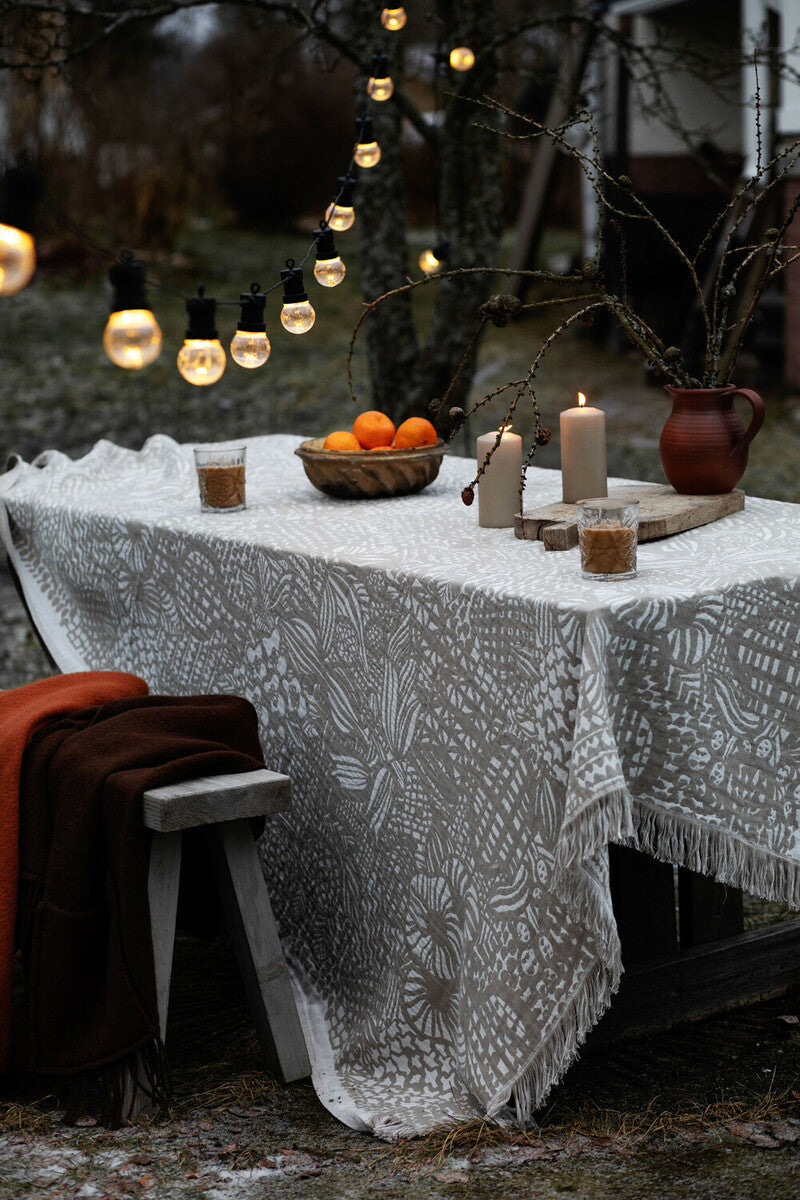 VERANTA tablecloth/blanket 140x240cm White-Linen