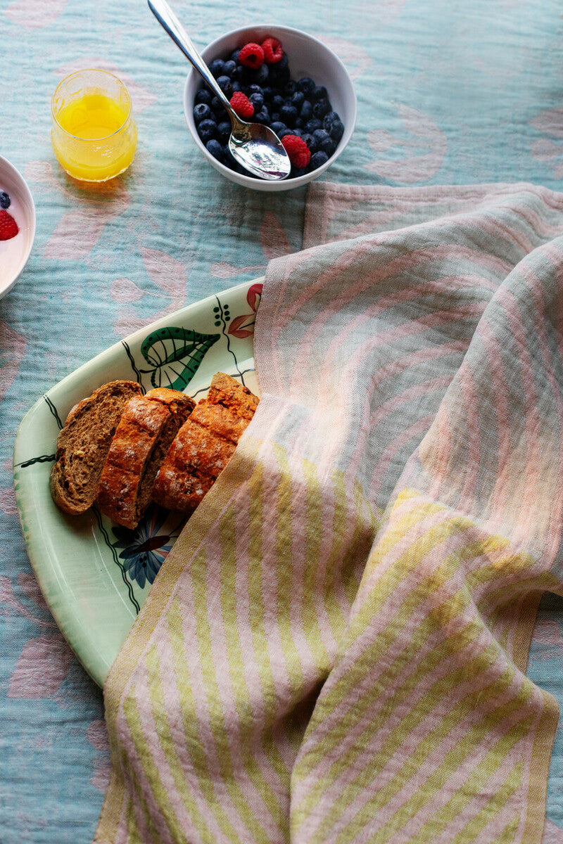 KESÄKUKKA towel/napkin 46x46cm 1/lime-light blue