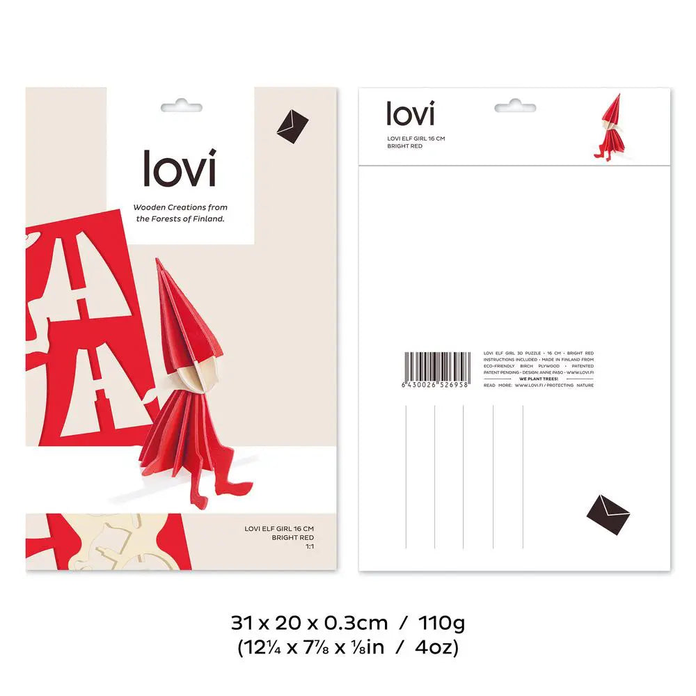 Lovi Elf Girl 16 cm bright red