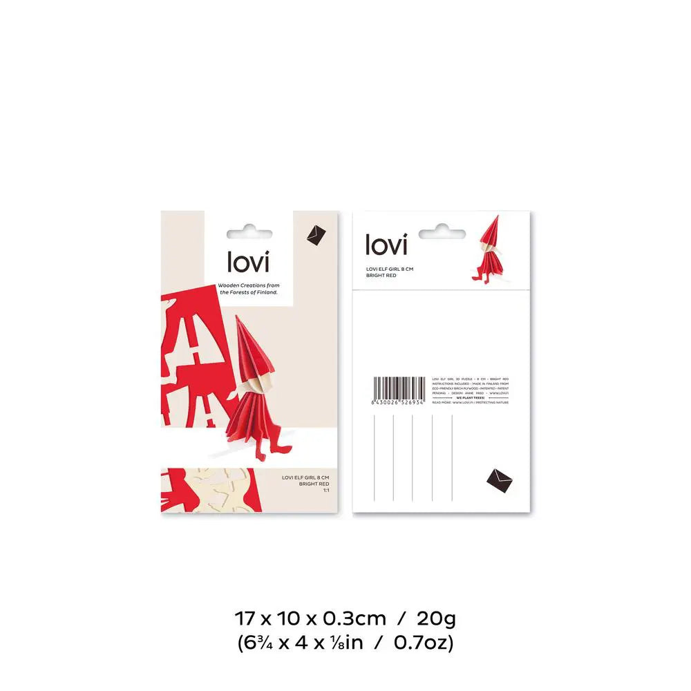 Lovi Elf Girl 16 cm bright red