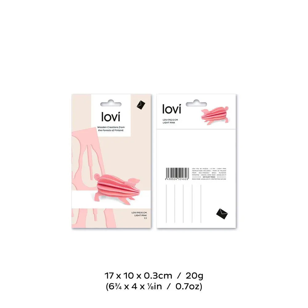 Lovi Pig 9 cm light pink