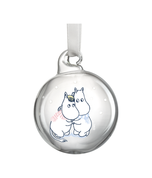 Moomin Christmas bauble Let  it Snow 4pcs