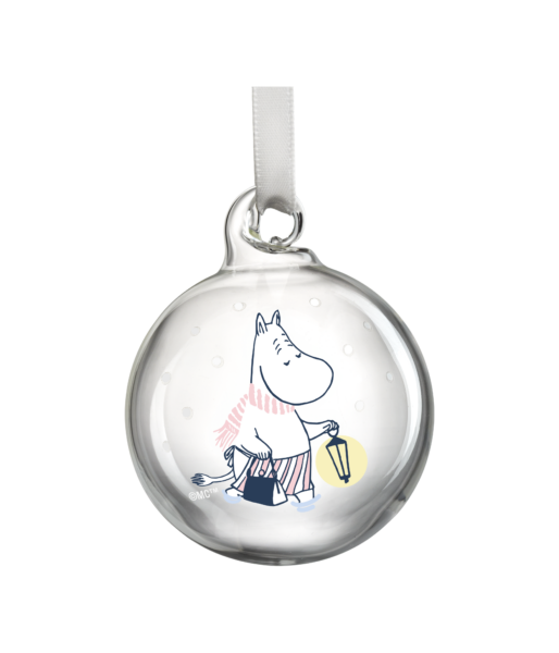 Moomin Christmas bauble Let  it Snow 4pcs