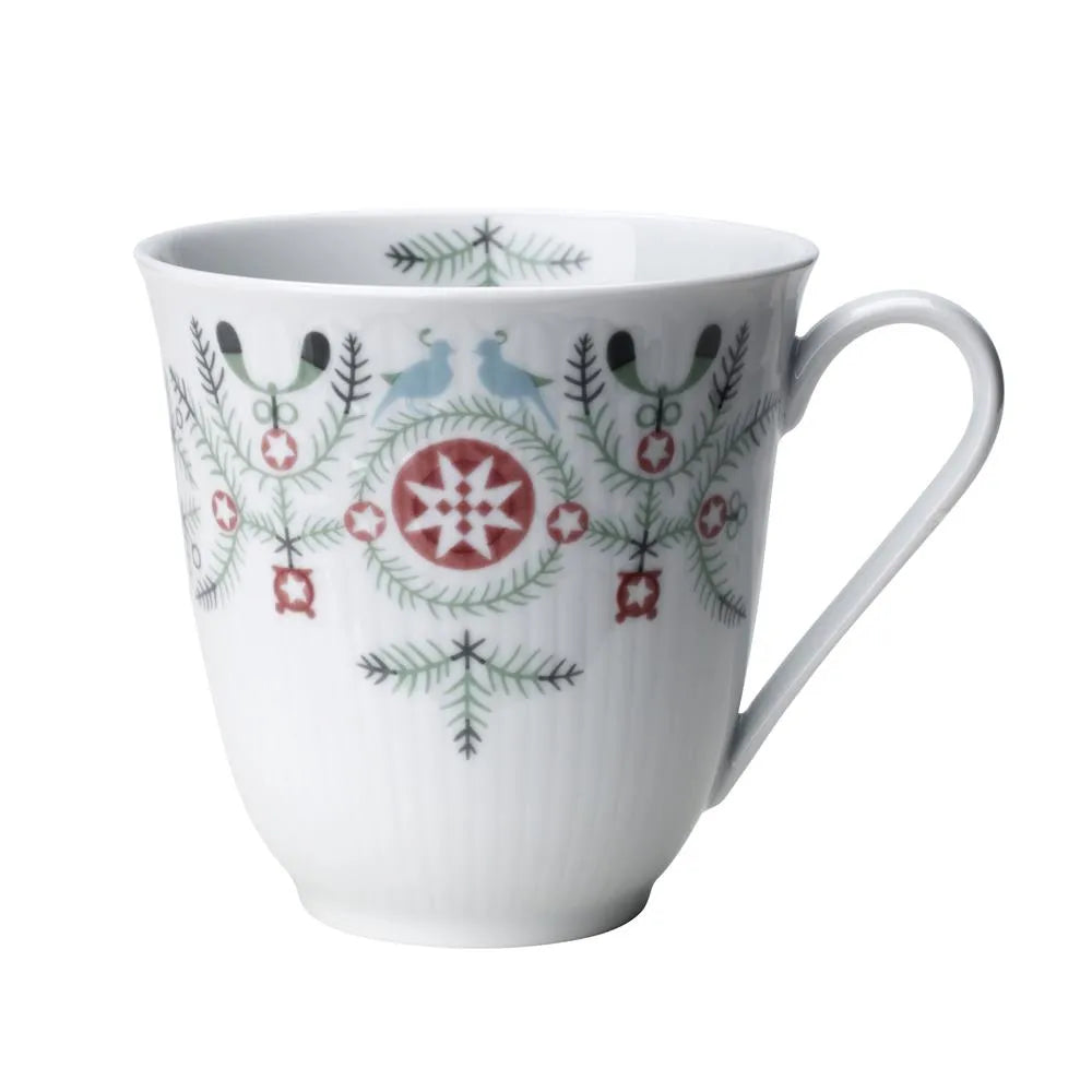 Swedish Grace Winter mug 30 cl - white