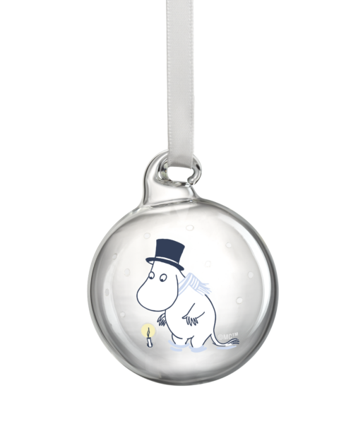 Moomin Christmas bauble Let  it Snow 4pcs
