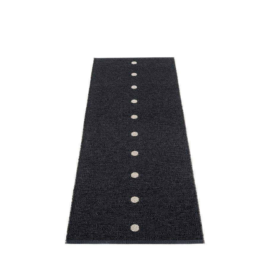 70x200cm  /  2.25x6.5ft PEG RUG - BLACK/LINEN