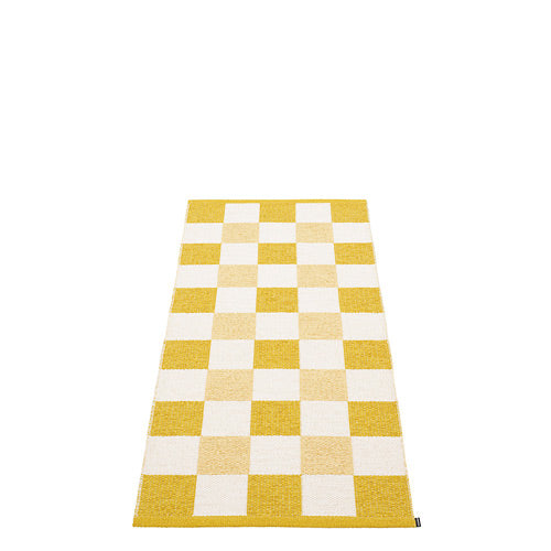 70x160cm  /  2.25x5.25ft PIX RUG - MUSTARD/VANILLA/PALE YELLOW