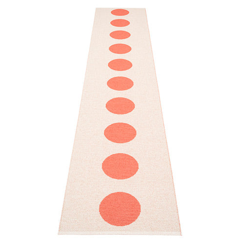 70x225cm / 2.25x7.5ft VERA RUG -FLAMINGO/VANILLA