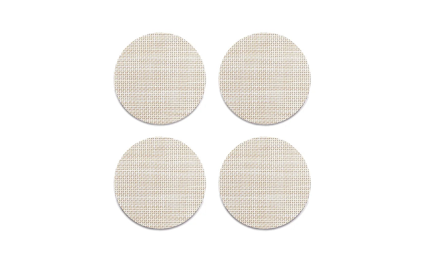 Chilewich Coasters Mini Basketweave (Set of 4) Parchment