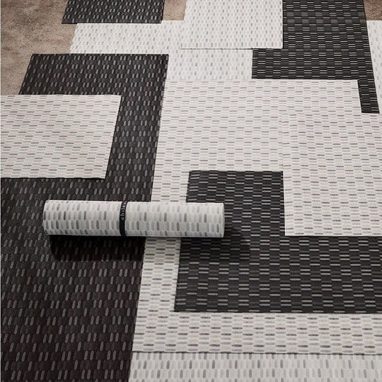 72x106  Woven Floor Mat Pebble Ore