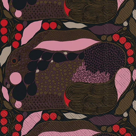 Marimekko paper napkins - Cocktail size FLORISTI linen