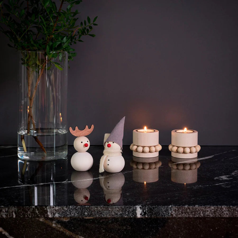 Candleholder Prinsessa tealight  U300 varnished wood