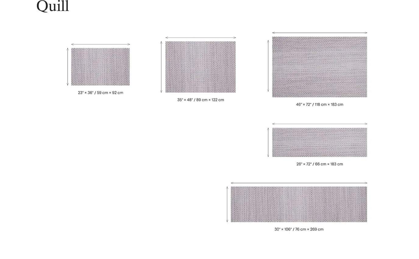 35x48 Woven Floor Mats Quill -Forest