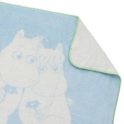 Moomin baby blanket 75x100cm light blue