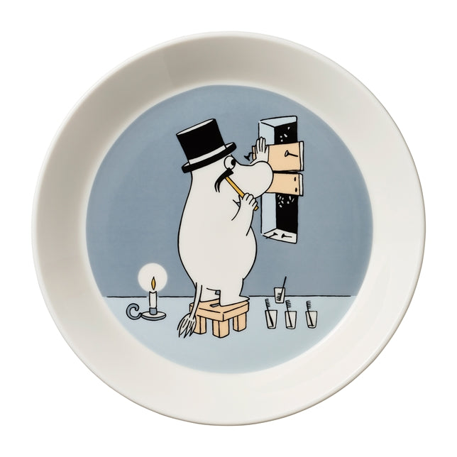 MOOMIN CLASSICS plate 19cm  / 7.5"  Moominpappa Grey