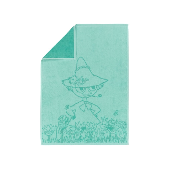 Moomin hand towel 50x70cm / 20x27.5in Snufkin mint