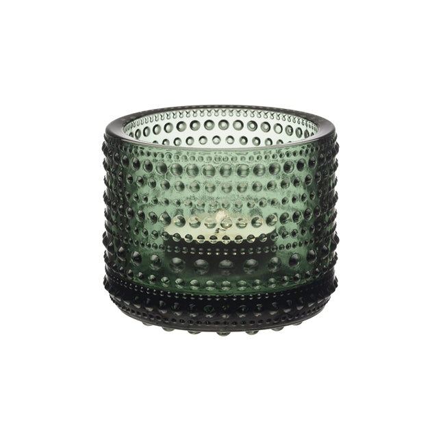 Iittala Kastehelmi Tealight candleholder 64mm Pine green
