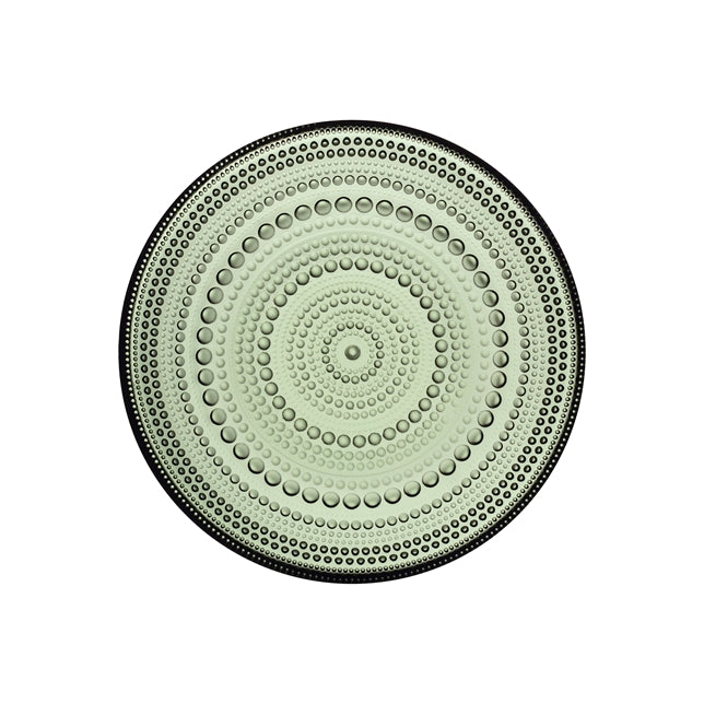 Kastehelmi glass plate 170cm / 6.75" Pine green