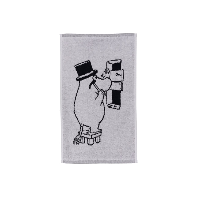 Moomin hand towel 30x50cm / 12x19.7in Moominpappa grey