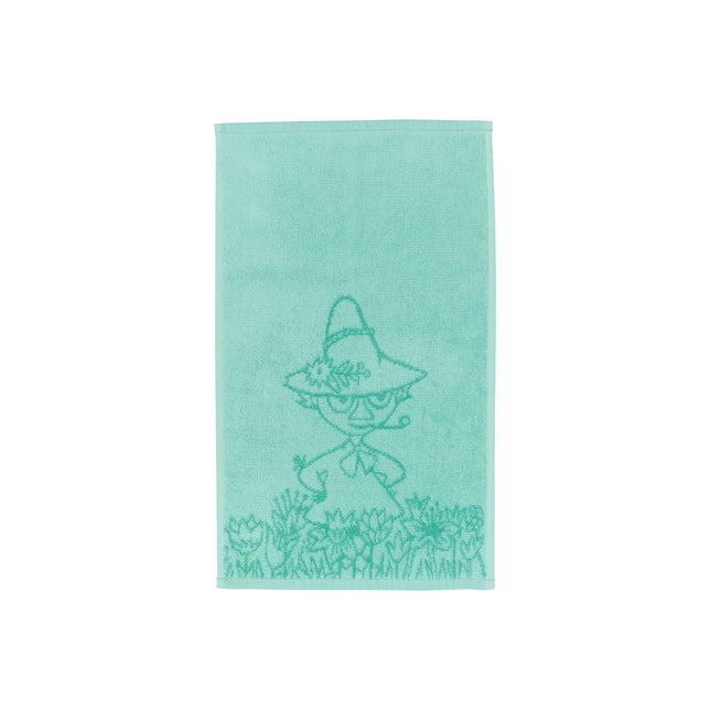 Moomin hand towel 30x50cm / 12x19.7in Snufkin mint