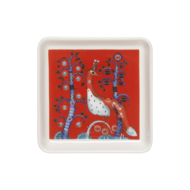 Taika Plate 12x12 cm, Red