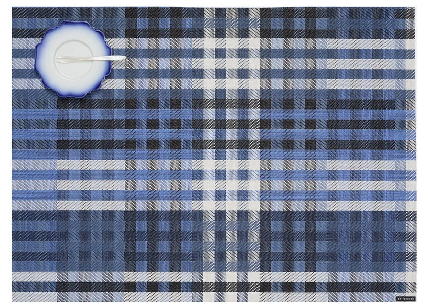 Chilewich Placemat Rectangle 14x19" Rhythm Indigo