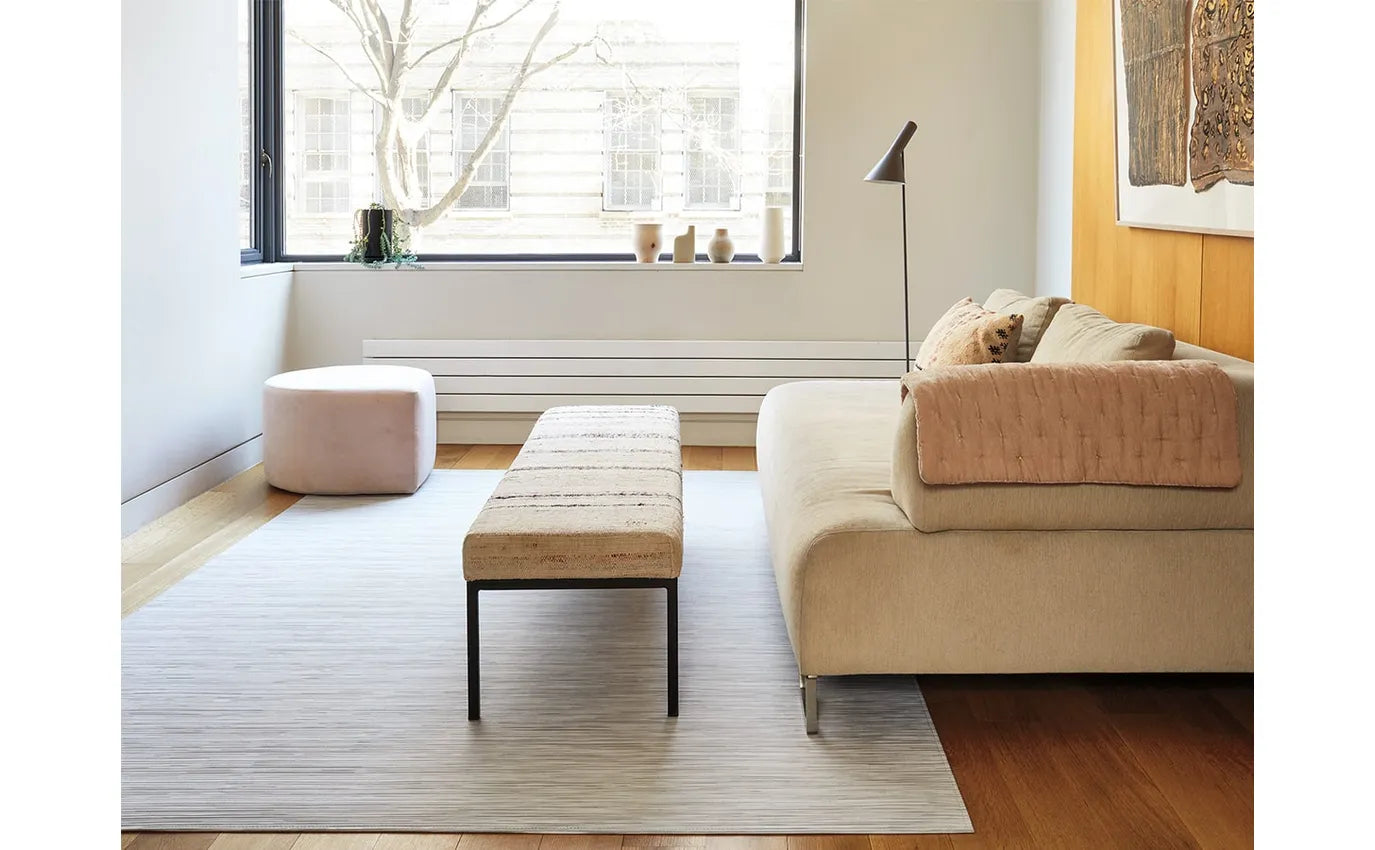 72x106  Woven Floor Mat Rib weave Birch