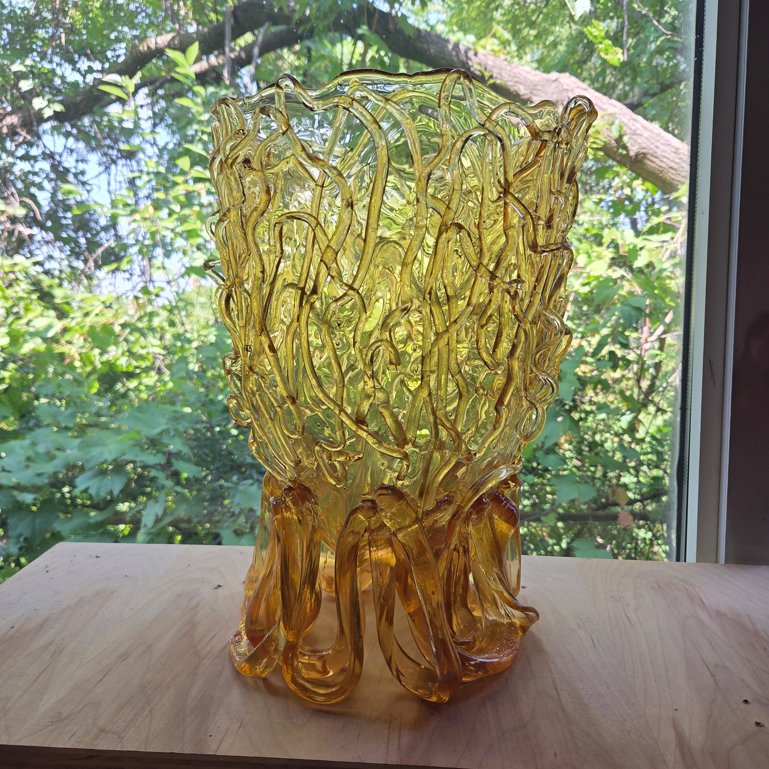 Gaetano Pesce fish vase Large VASO MEDUSA L Clear