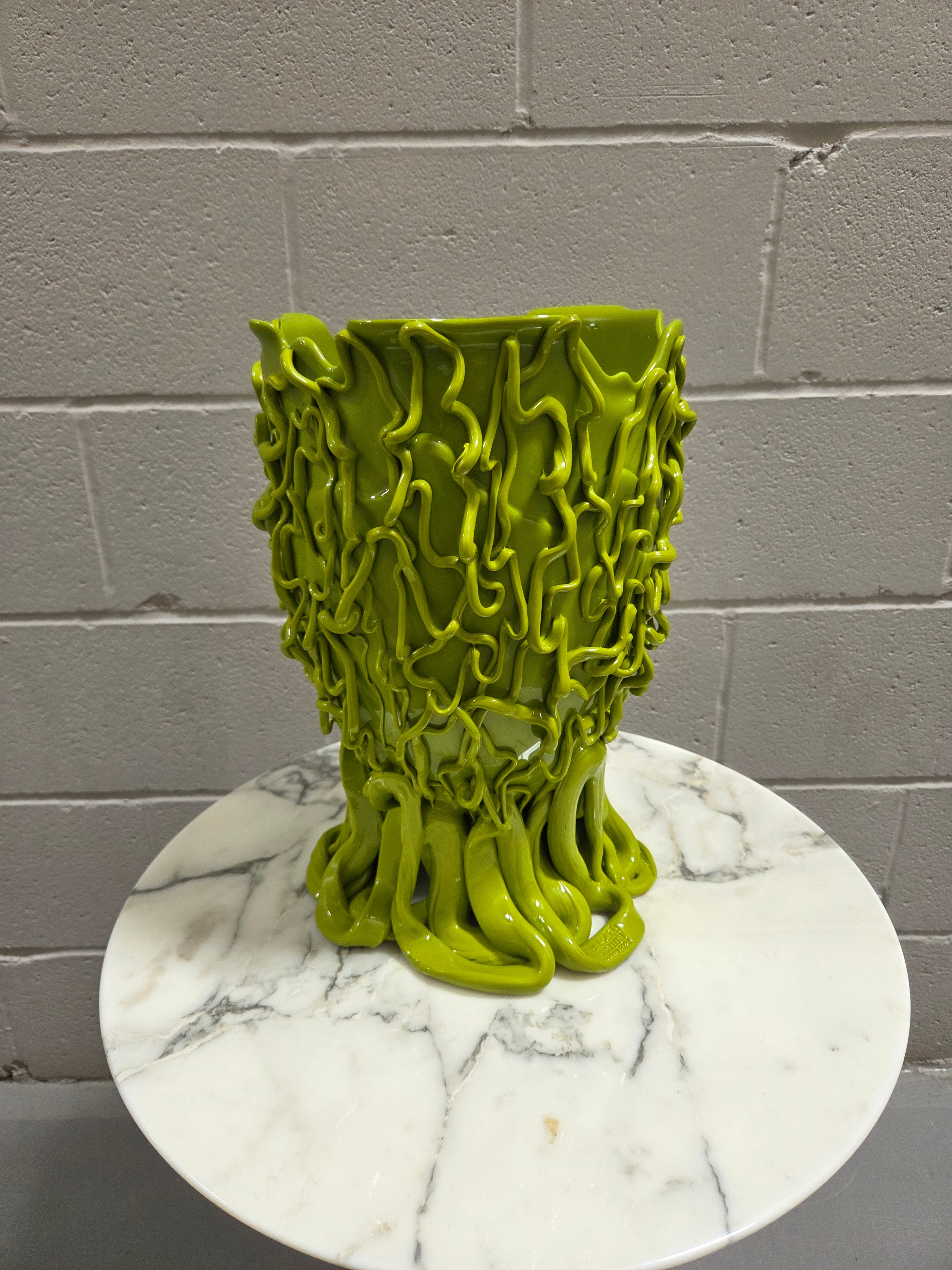 Gaetano Pesce fish vase Large VASO MEDUSA L matt light green