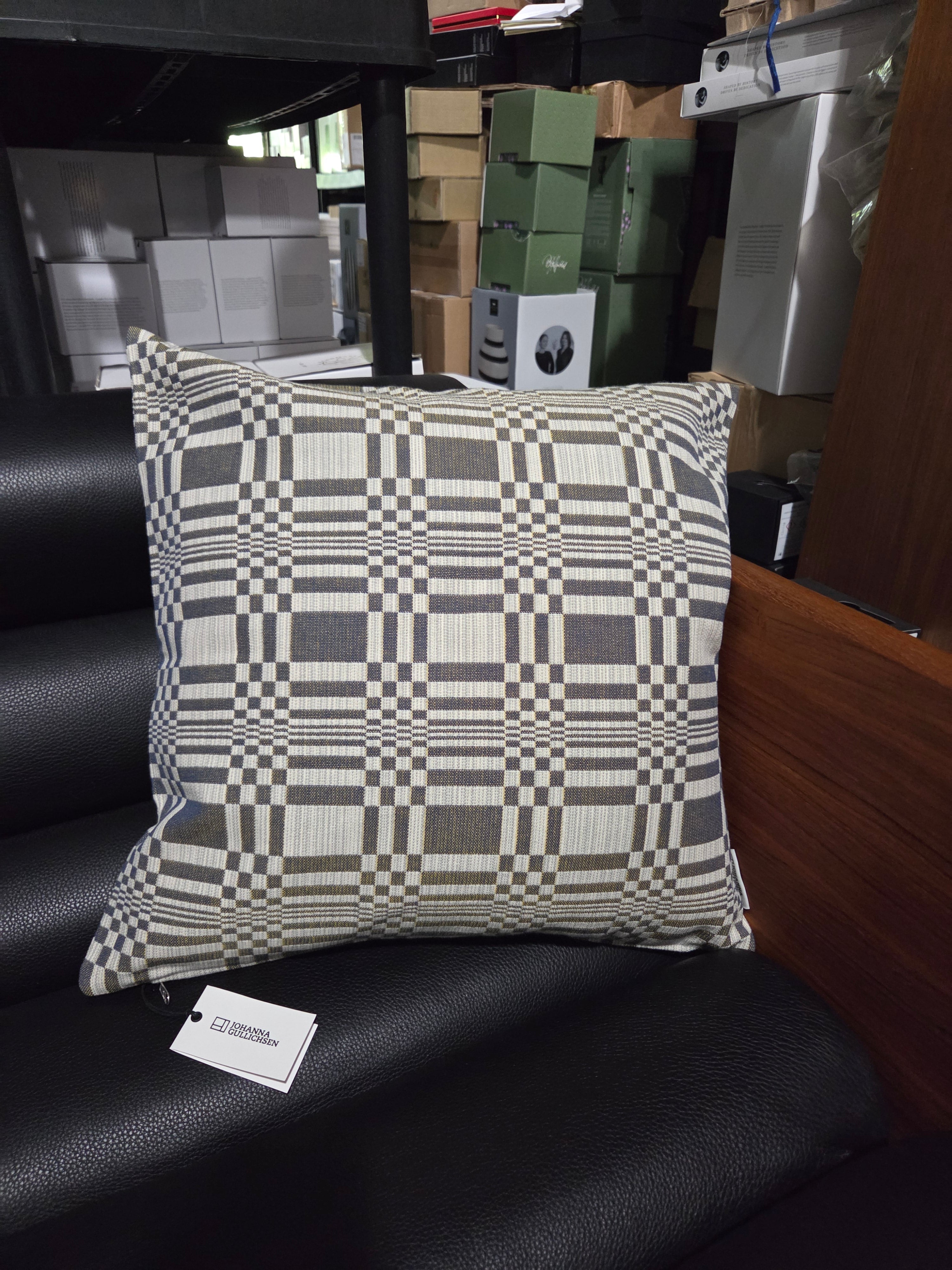 Cushion pillow 50x50 cm (cover only) -Doris, Lead