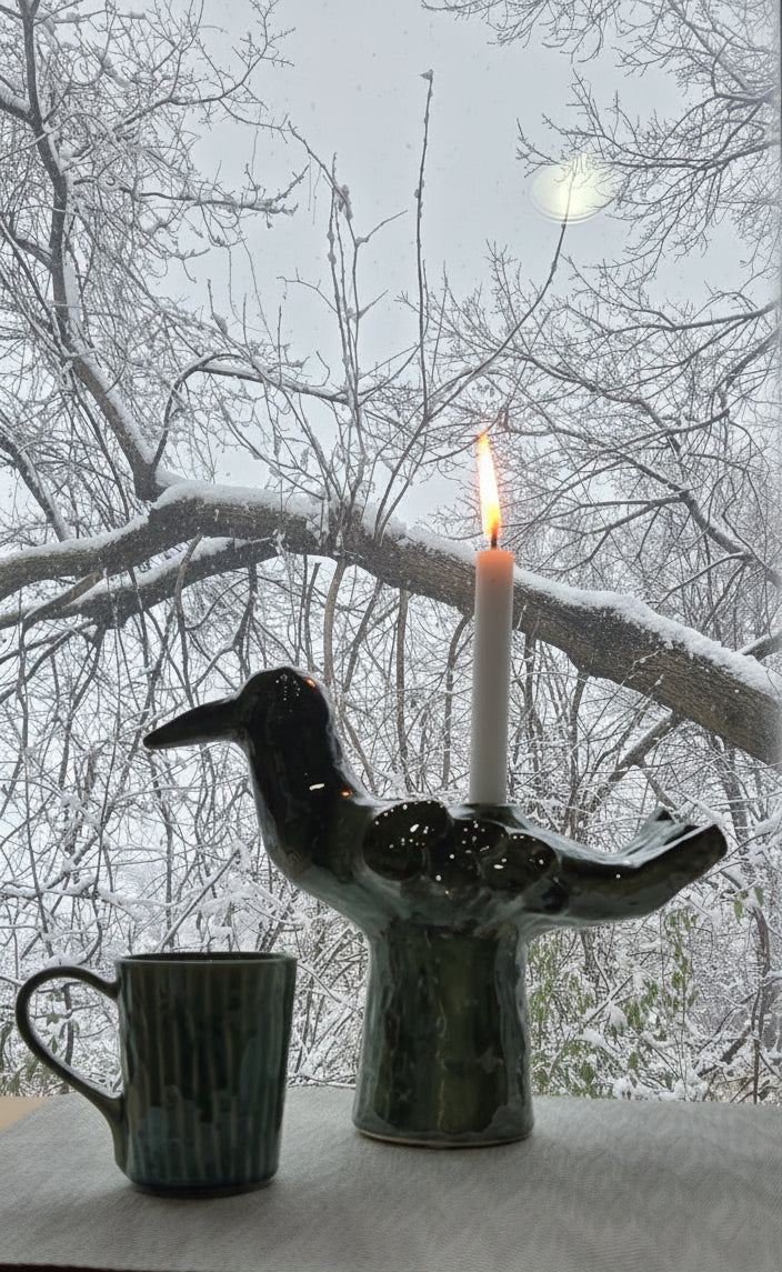 Candle Holder Green Cosas Lindas