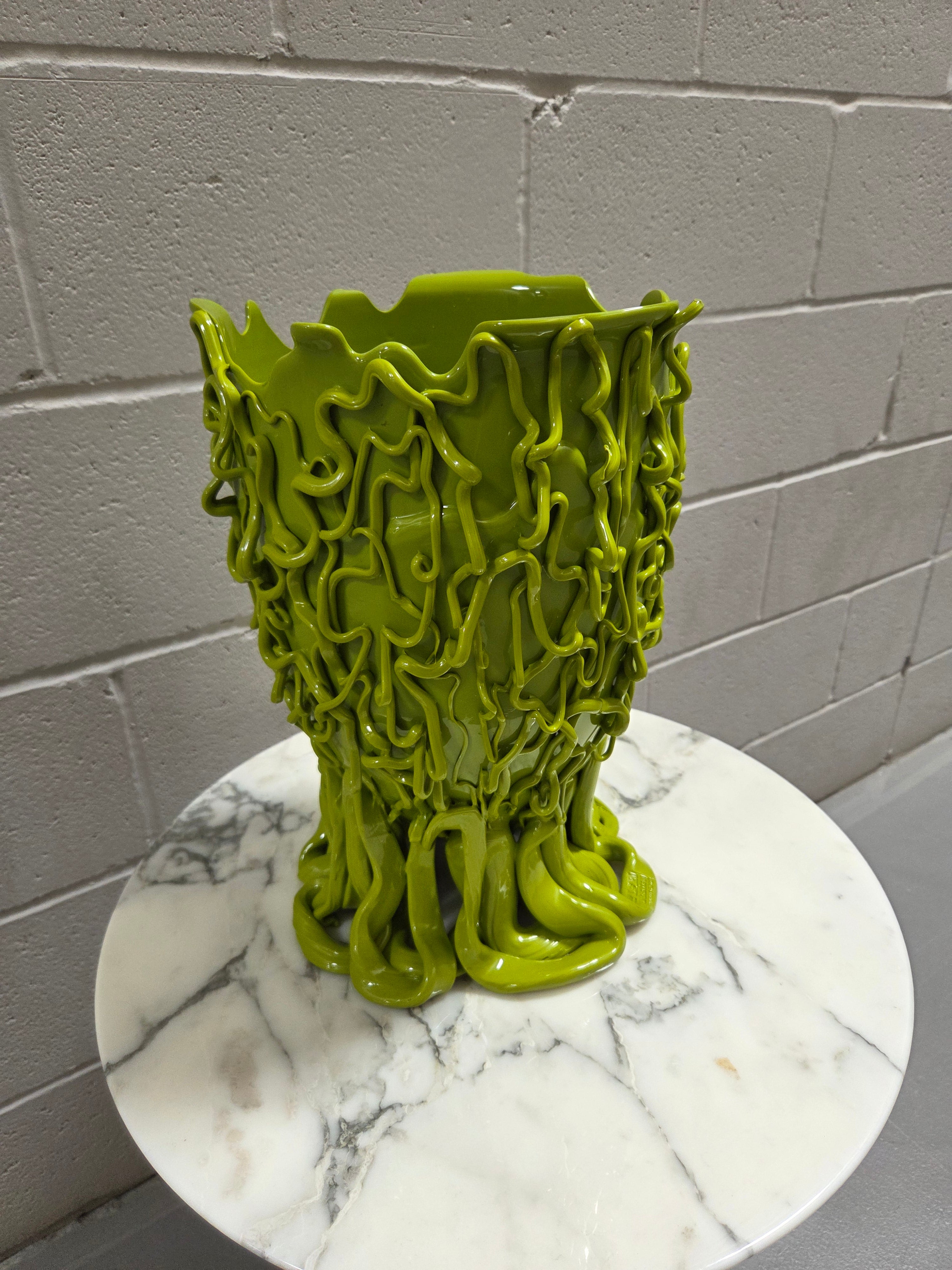 Gaetano Pesce fish vase Large VASO MEDUSA L matt light green