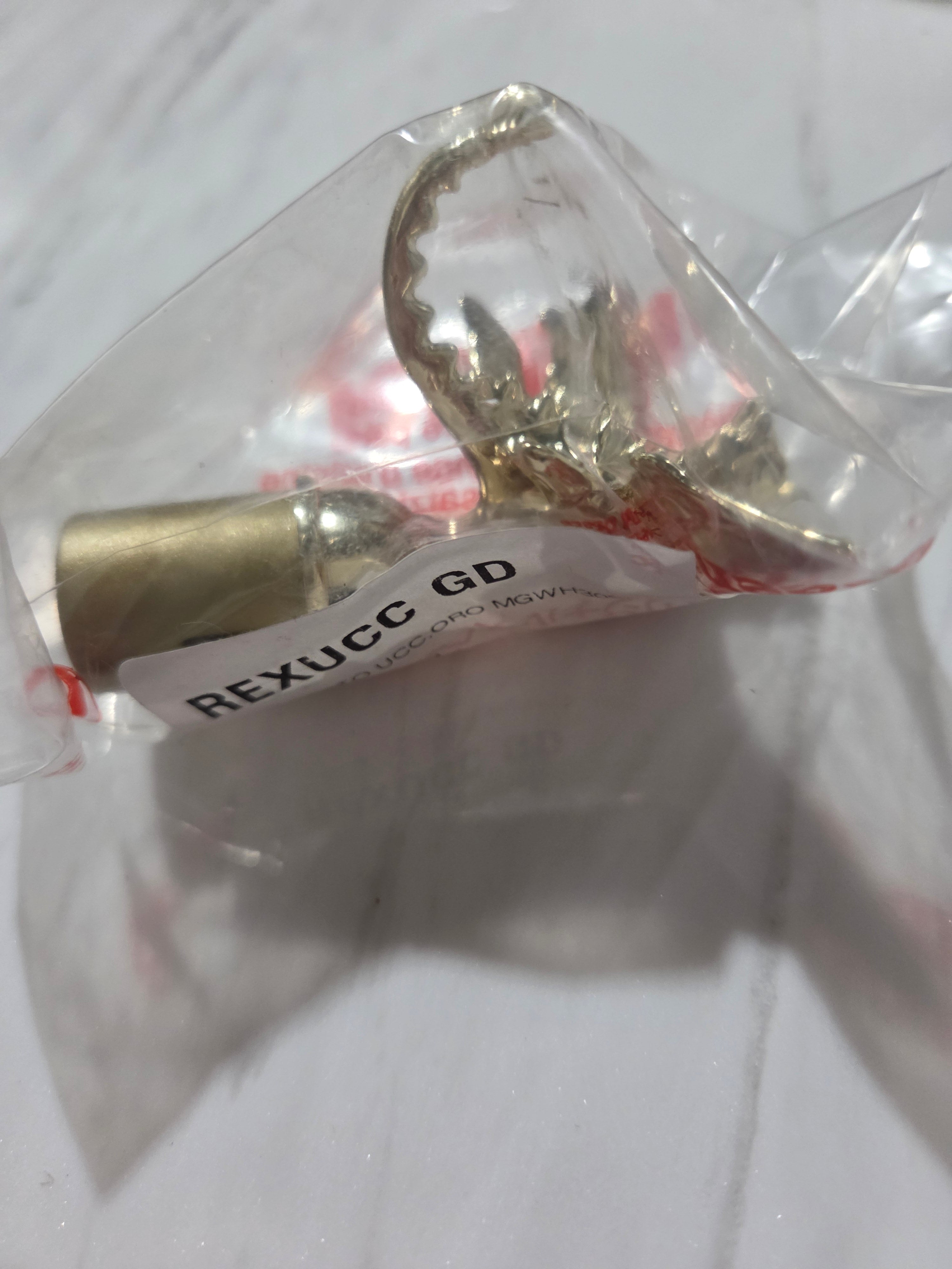 REXUCC GD MGWH30S2 DRAGON BIRD-SHAPED WHISTLE, BRASS METALLIC FINISH