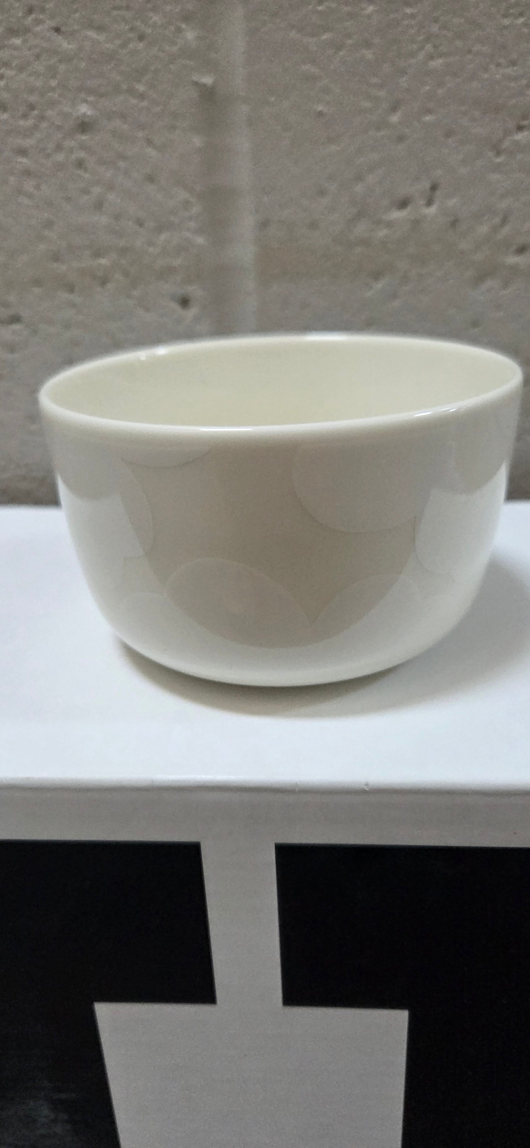 Oiva / Unikko bowl 2.5 dl White off white