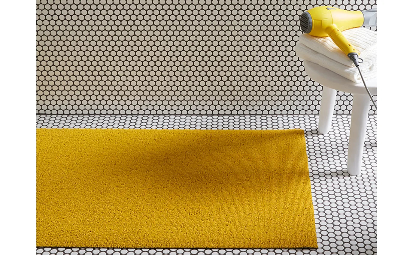 Shag Door Mat Solid -Canary 18"x28"