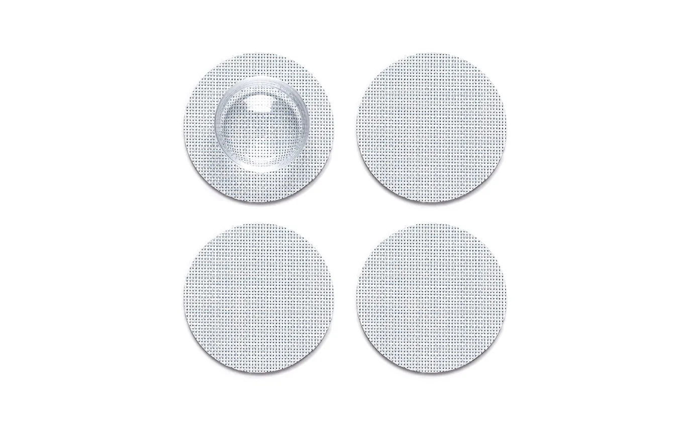 Chilewich Coasters Mini Basketweave (Set of 4) Sky