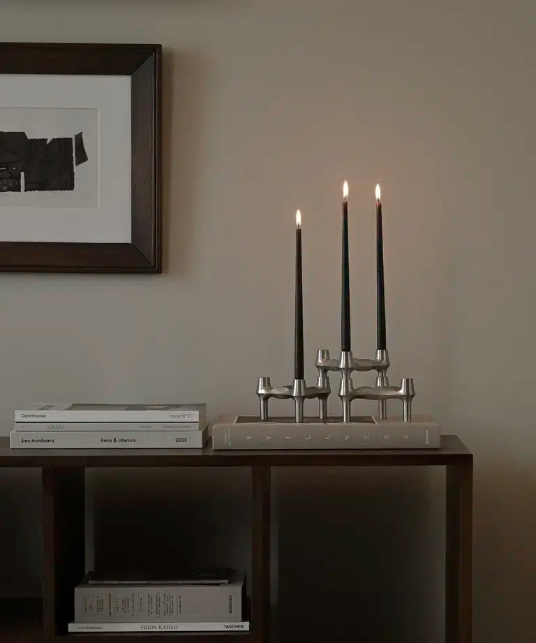 STOFF Nagel candles by Ester&Erik box w/6 pcs, Espresso