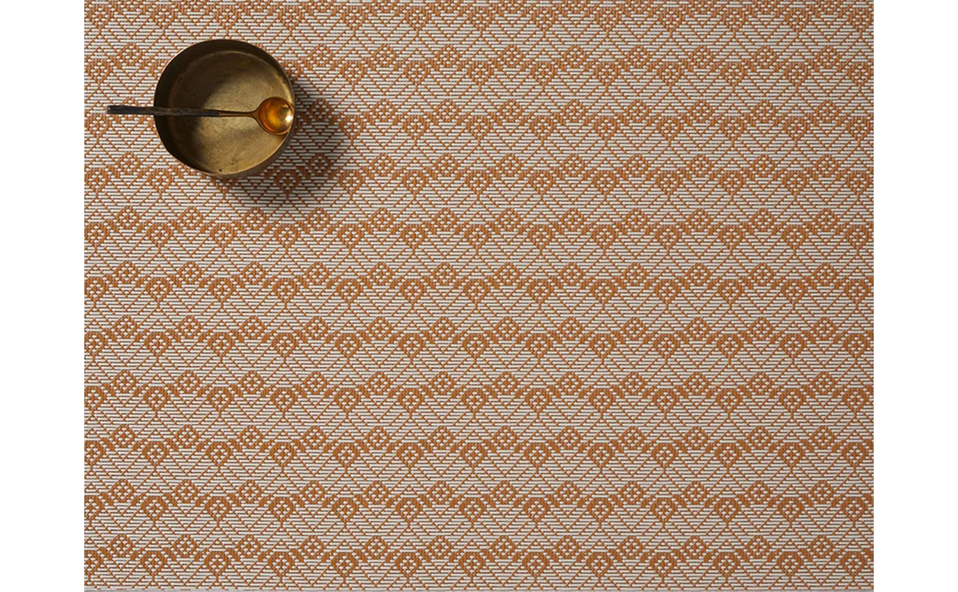 Chilewich Placemat Rectangular 14"x19" Swing Butterscotch