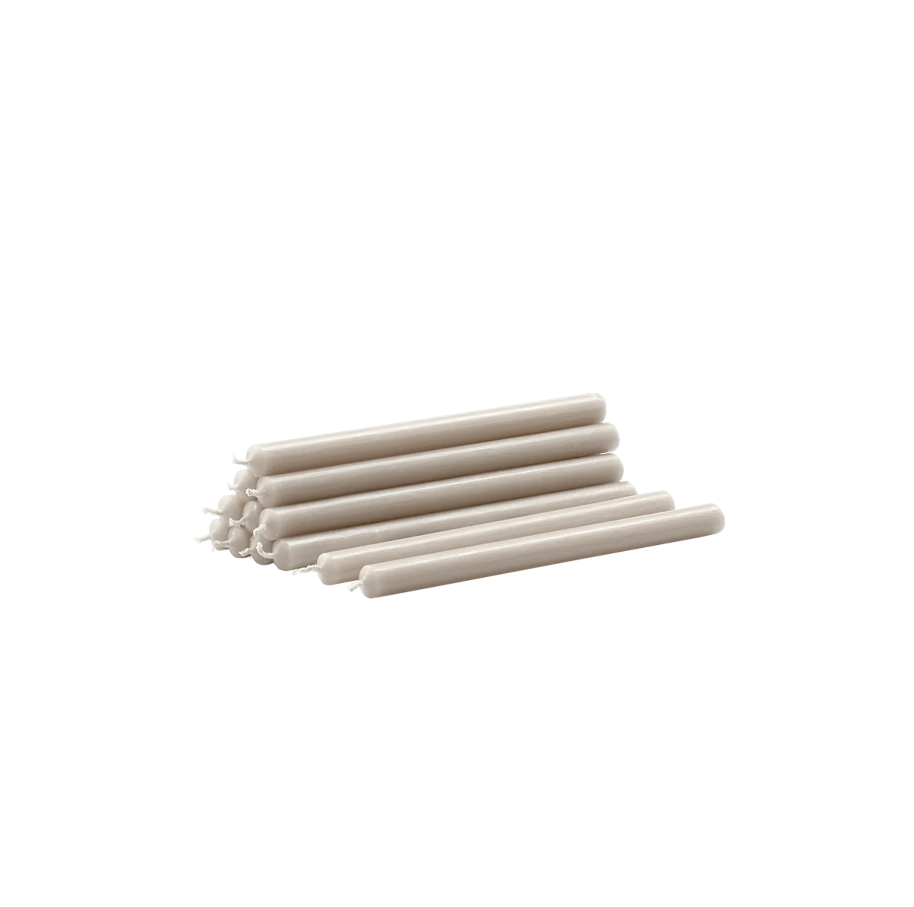 STOFF Nagel candles box w/12 pcs, Linen Grey