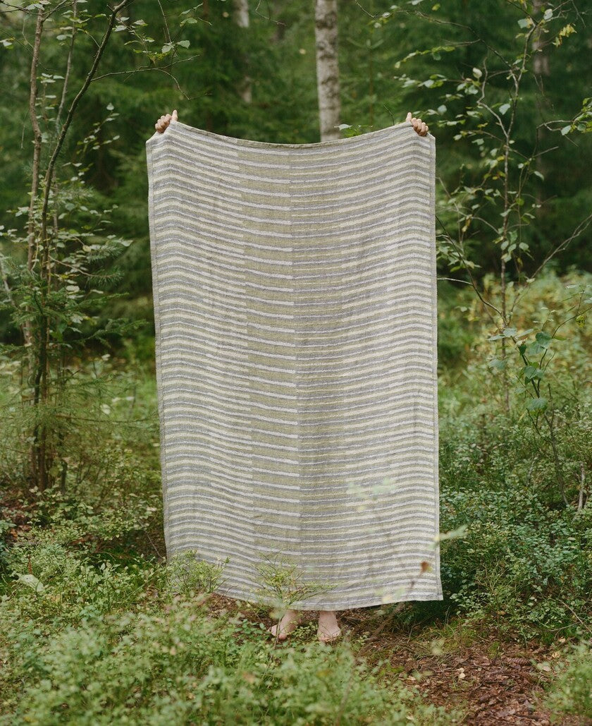 TAITO towel 95x150cm 5/linen-blue-brown